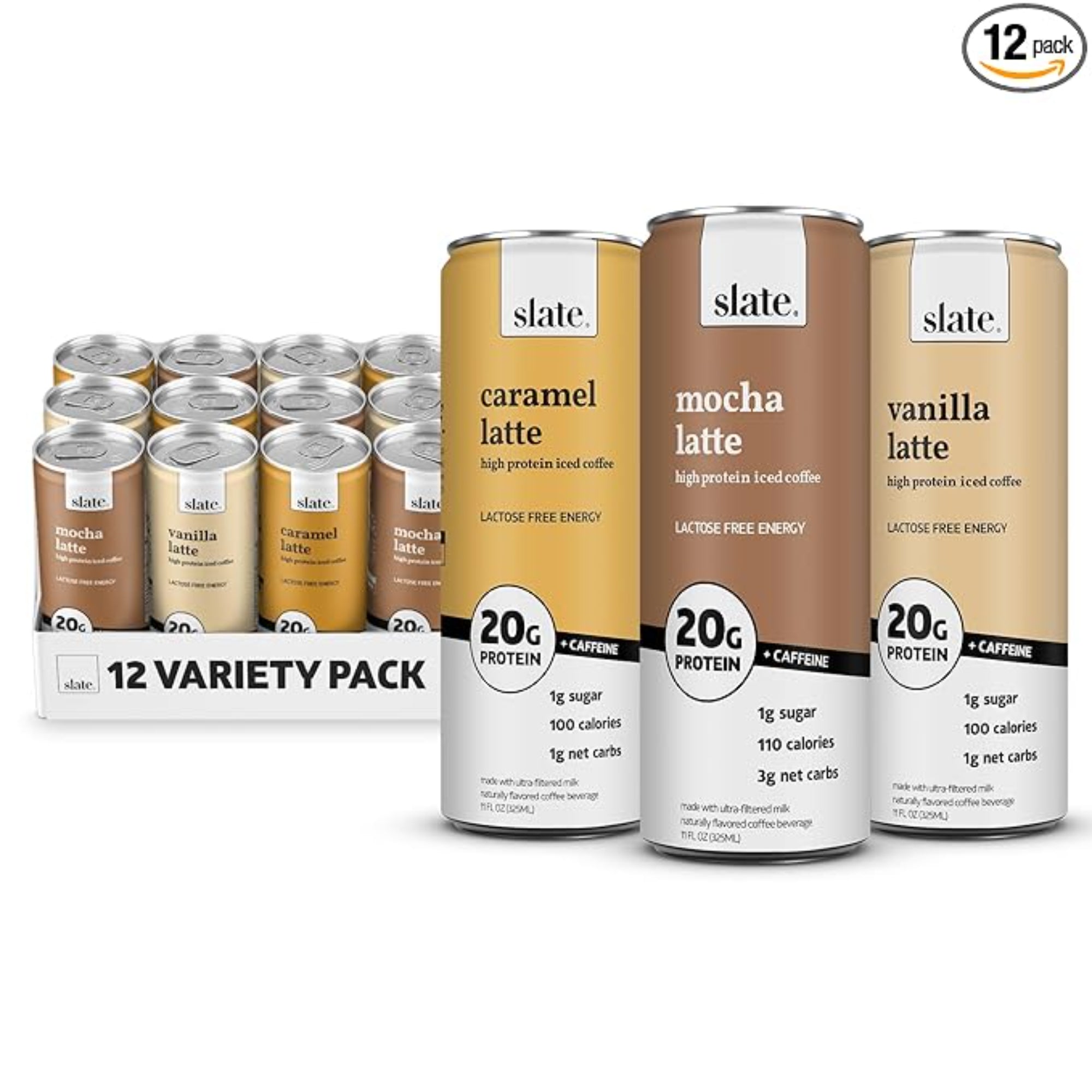Slate Milk - High Protein Iced Coffee 11 fl oz 12 Cans