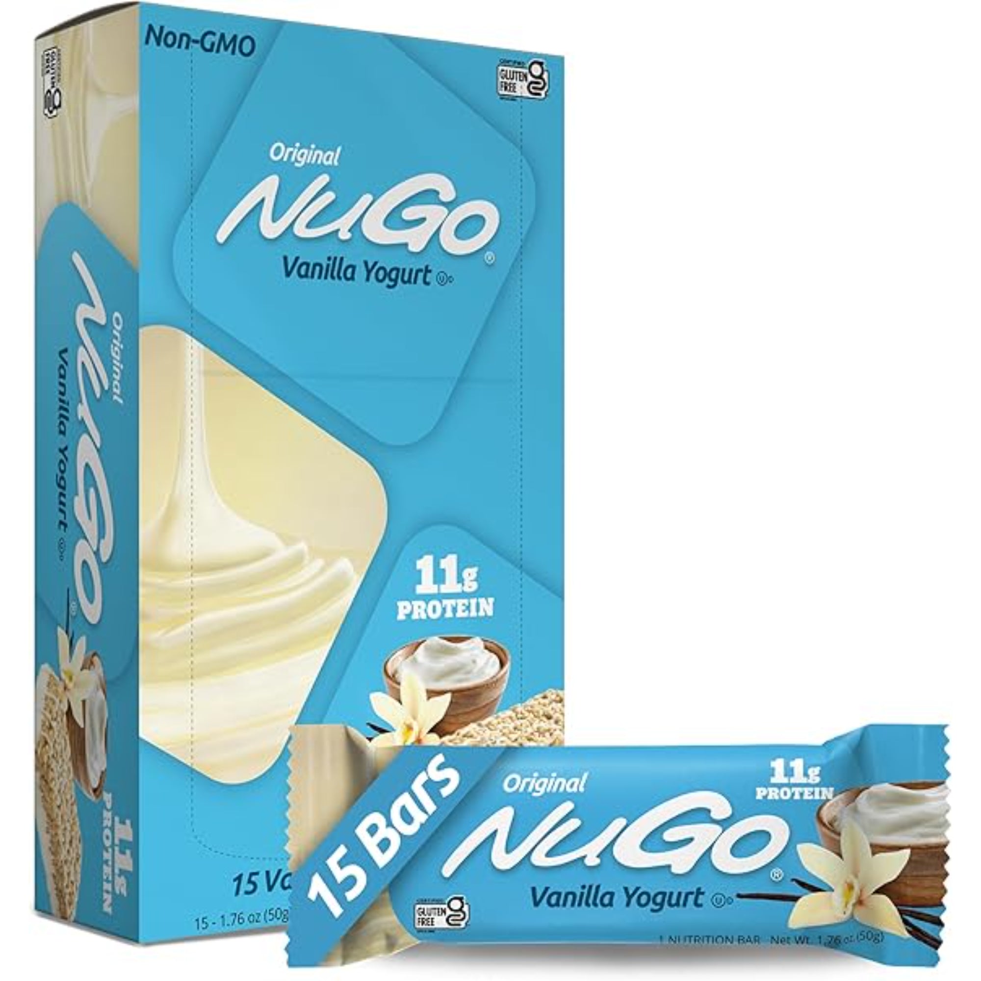 NuGo Protein Bar Vanilla Yogurt 15 Count