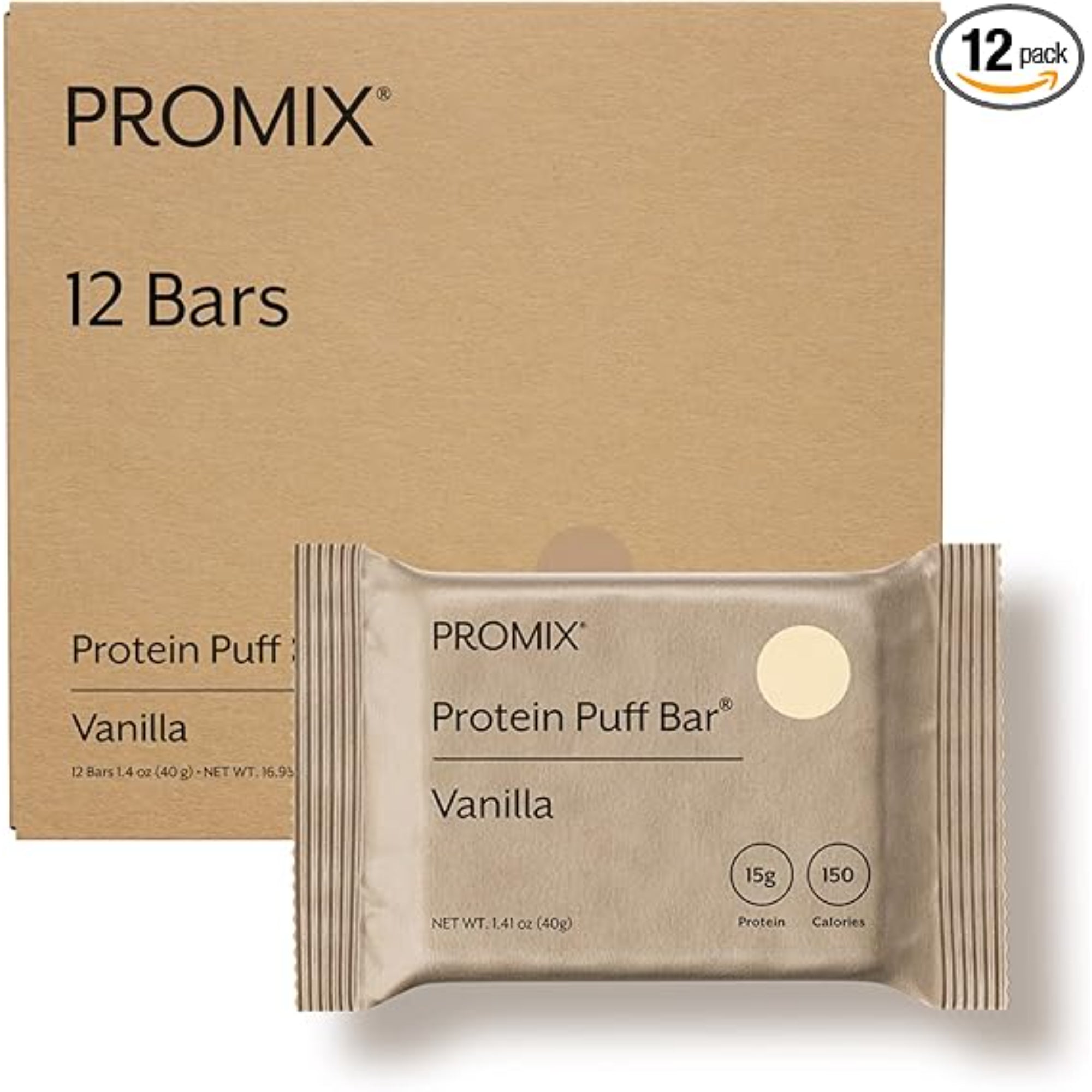 ProMix Nutrition Protein Puff Bars, 12-Pack