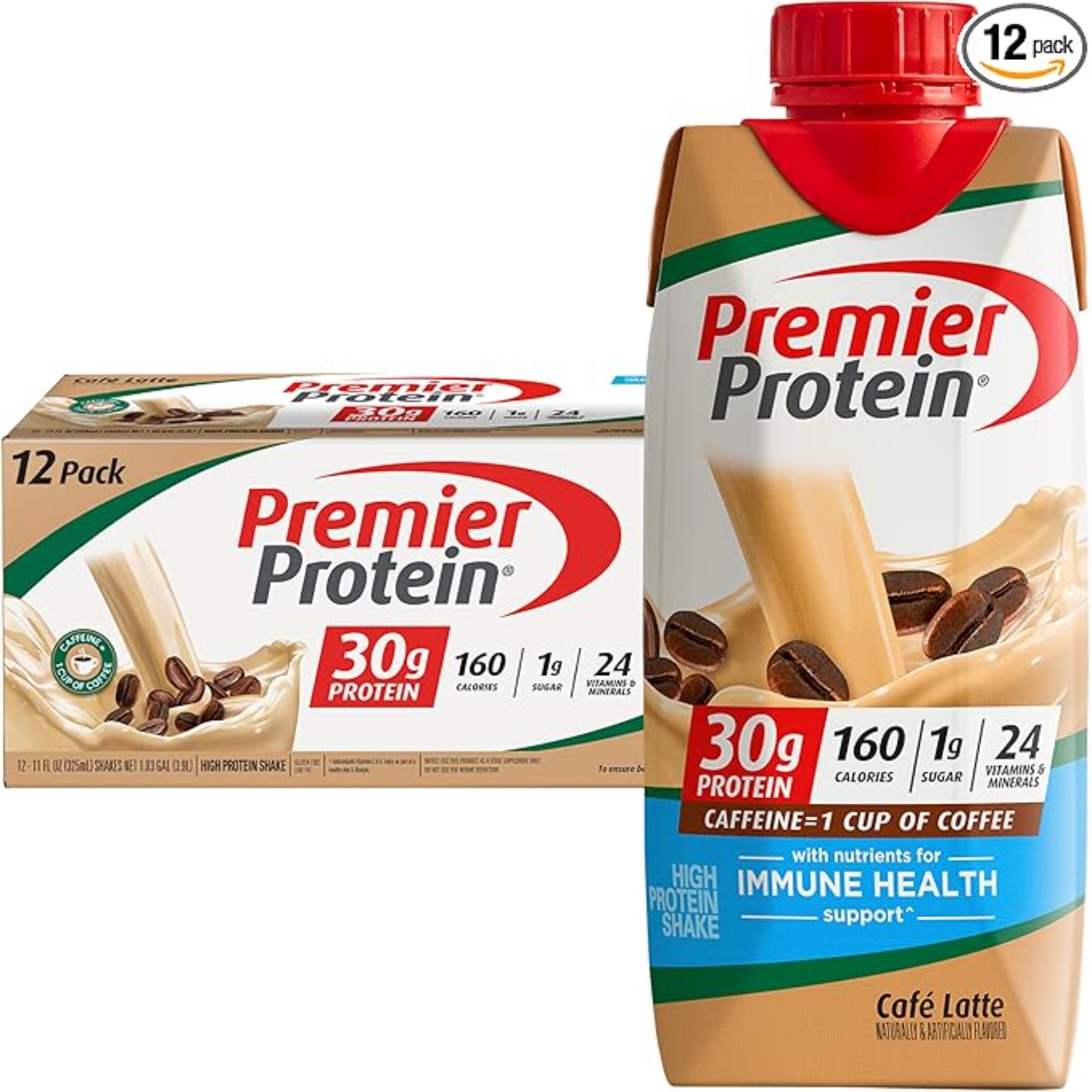Premier Protein Protein Shake Cafe Latte 12 Count