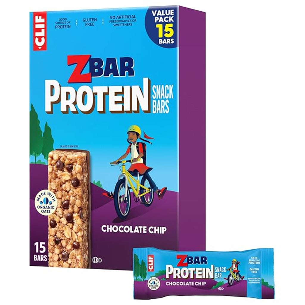 Zbar Protein - Chocolate Chip Gluten Free Protein Bars (15 Pack)