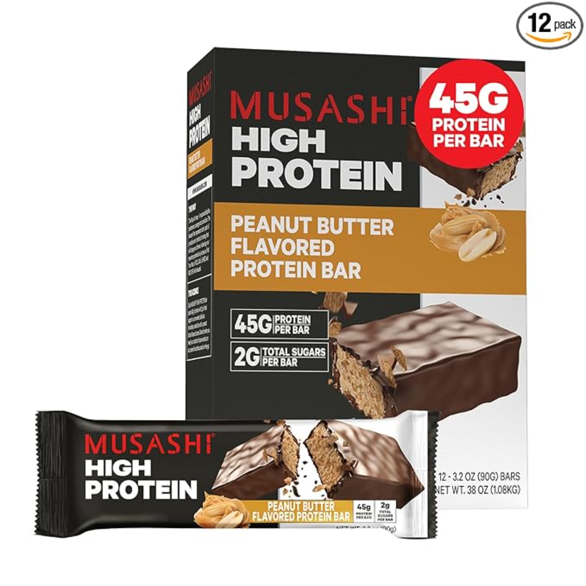 MUSASHI High Protein Bar 12 Pack