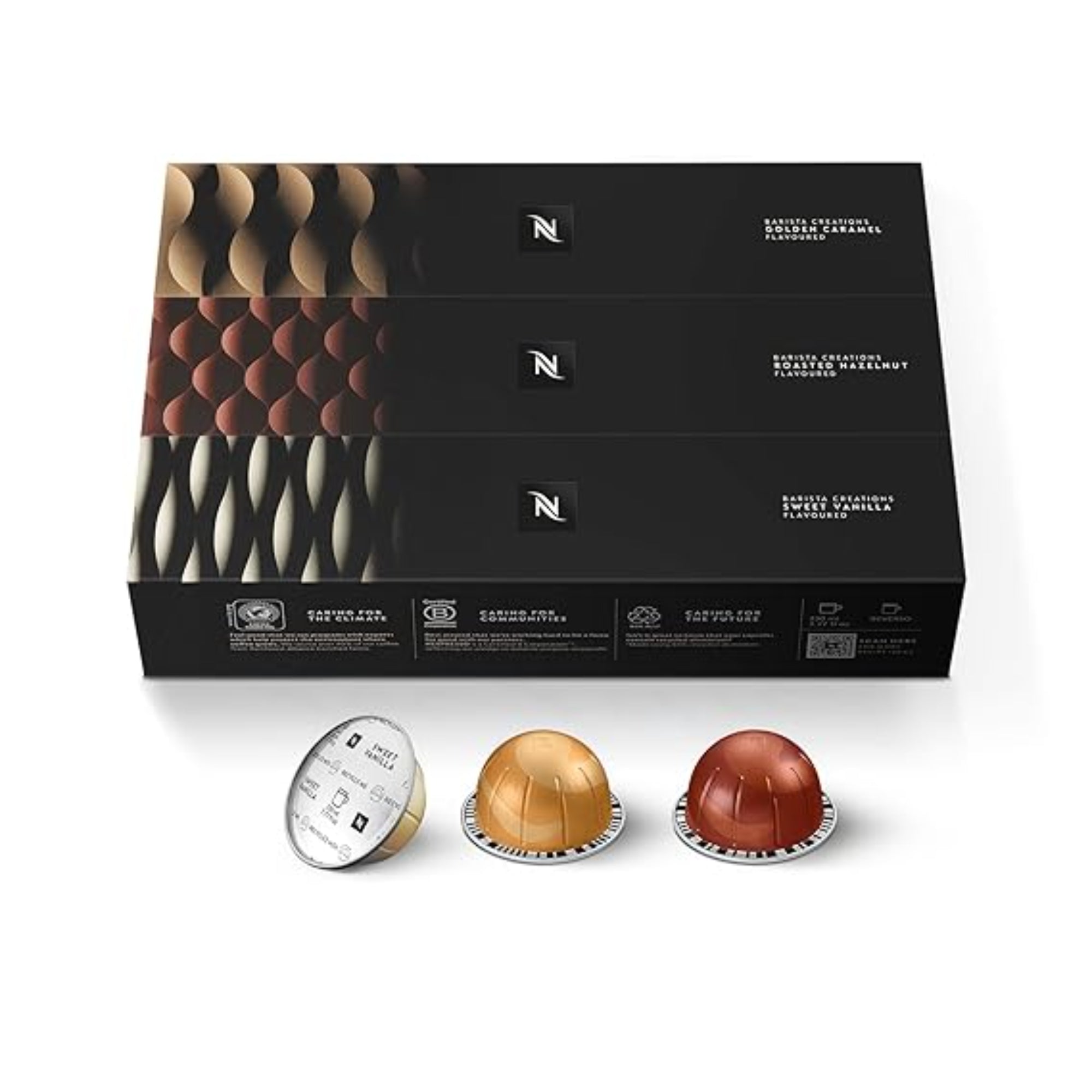 Nespresso Capsules Vertuo, Barista Flavored Pack 30 Count Coffee Pods