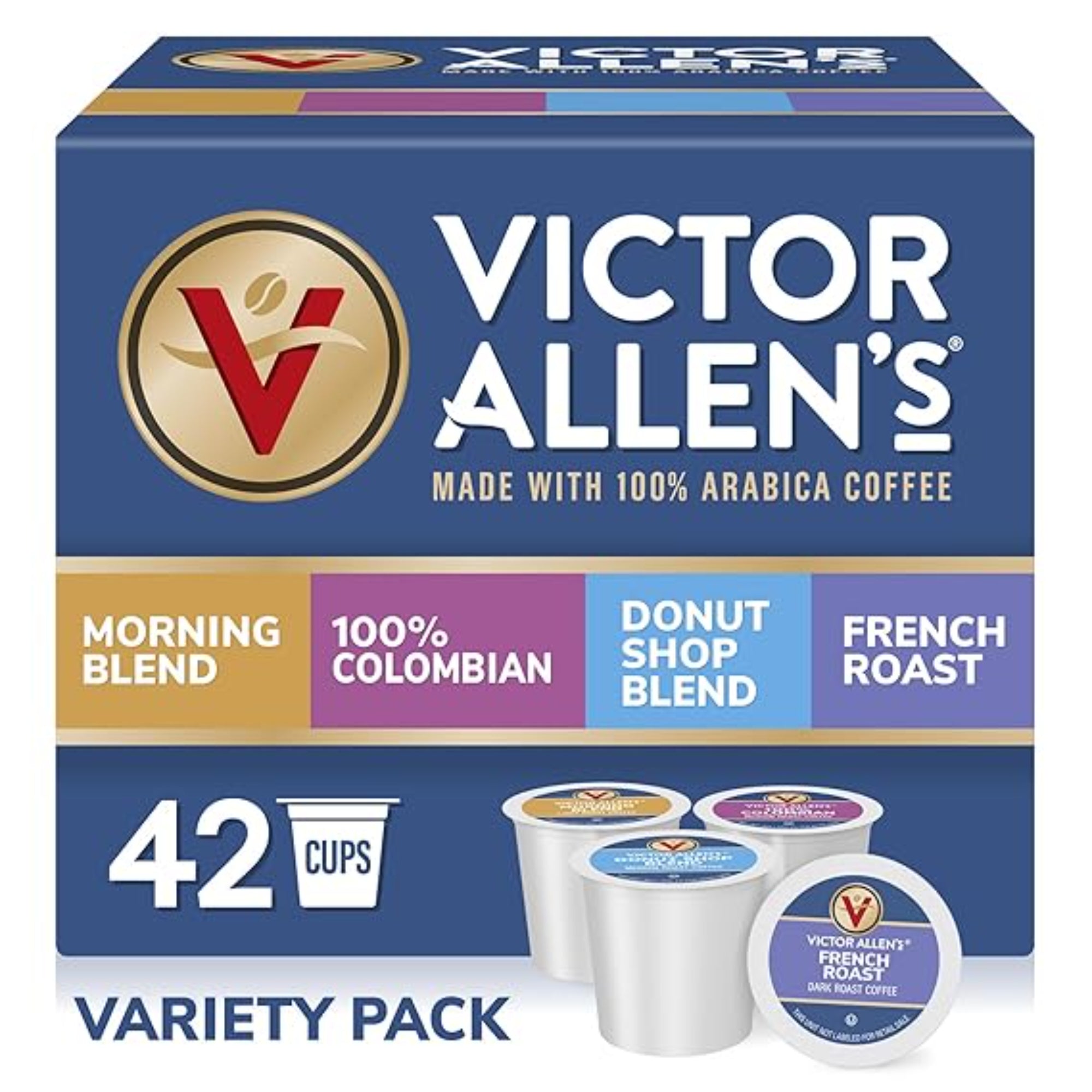 Victor Allen's Coffee Variety Pack Morning Blend, 42 Count