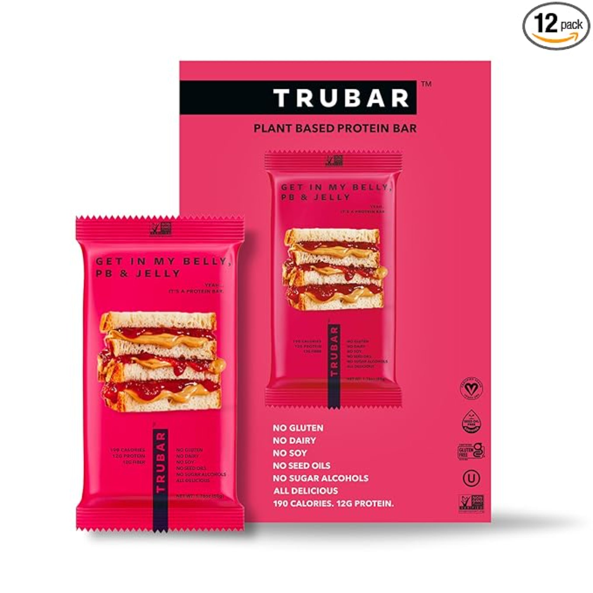 TRUBAR Vegan Protein Bar 12 Count