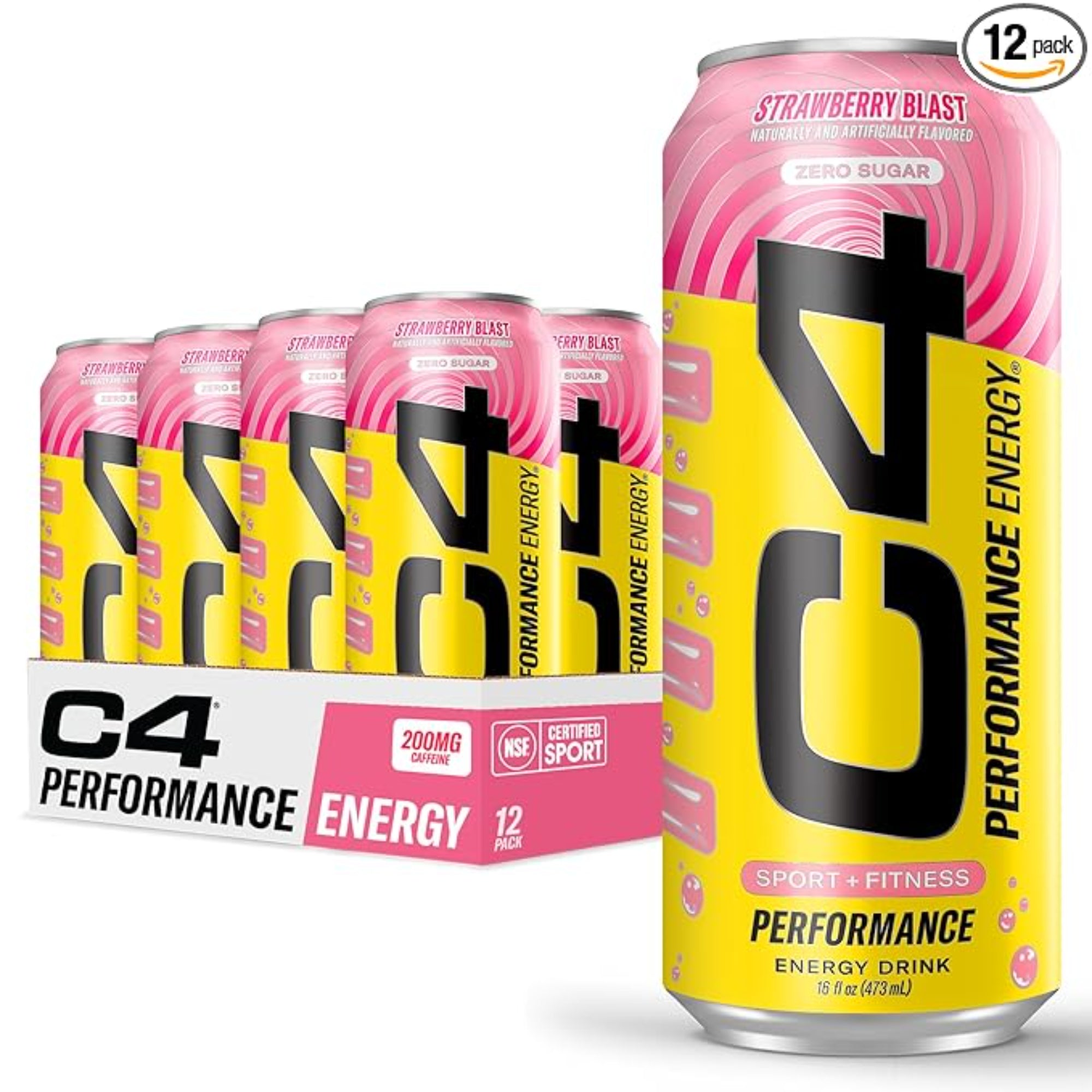 Cellucor C4 Performance Energy Drink 16 Fl Oz (12 Pack)