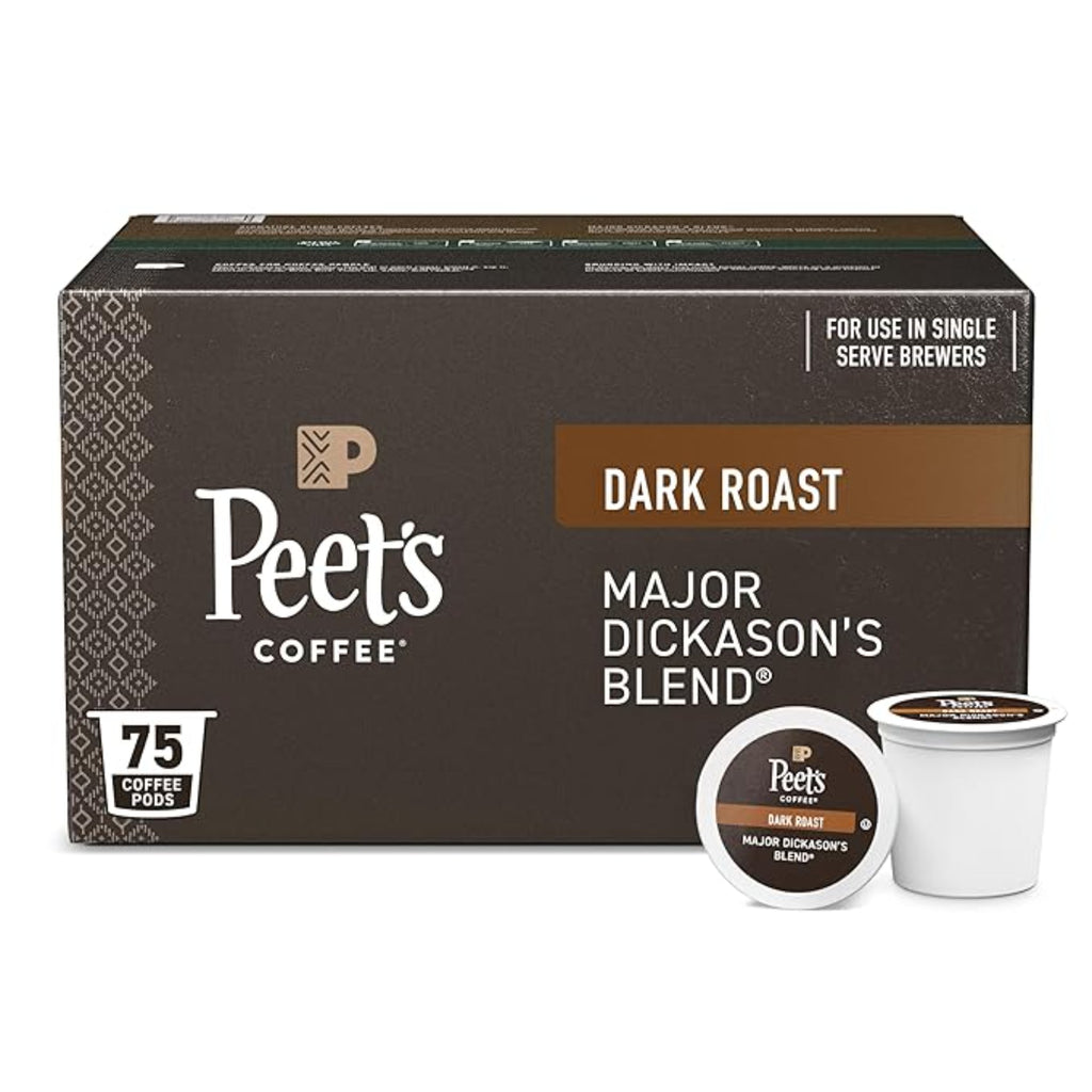 Peet's Coffee, Dark Roast Major Dickason's Blend 75 Pods