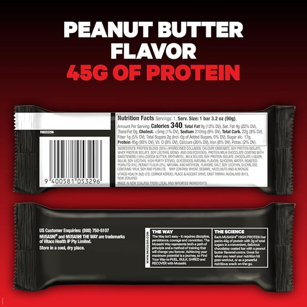 MUSASHI High Protein Bar 12 Pack