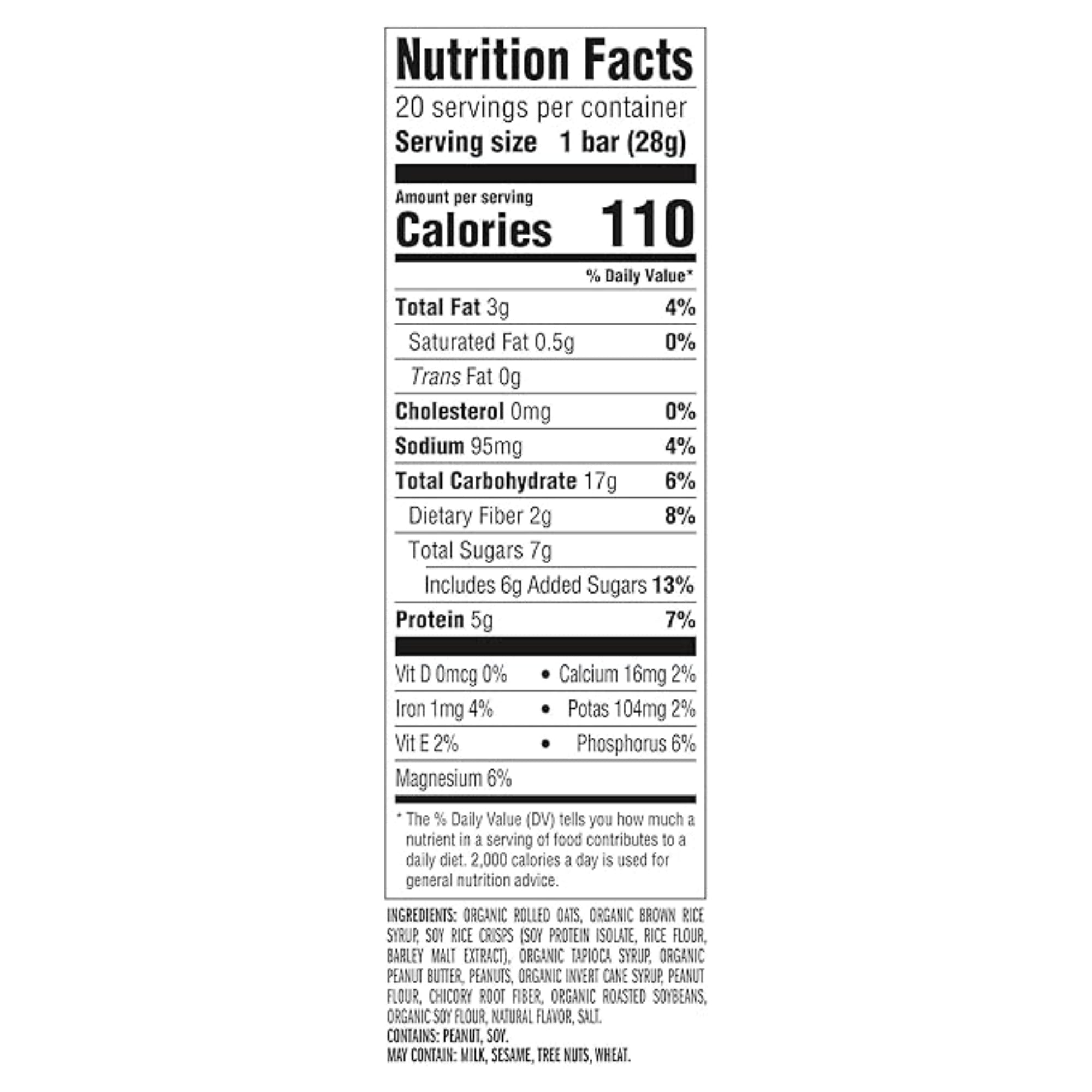 CLIF BAR Minis - Crunchy Peanut Butter (20 Pack)