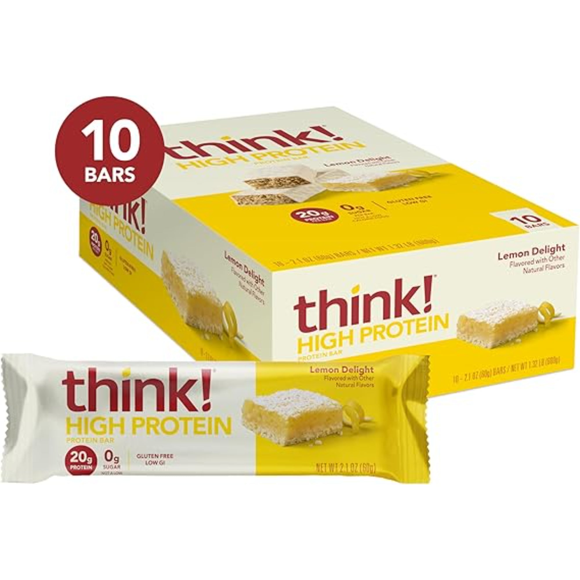 think! Protein Bars Lemon Delight 10 Count