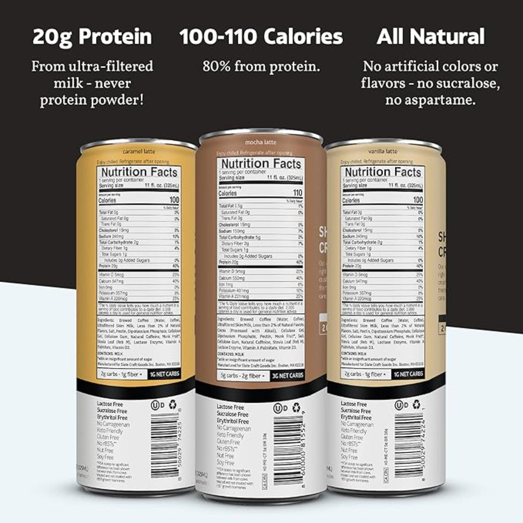 Slate Milk - High Protein Iced Coffee 11 fl oz 12 Cans