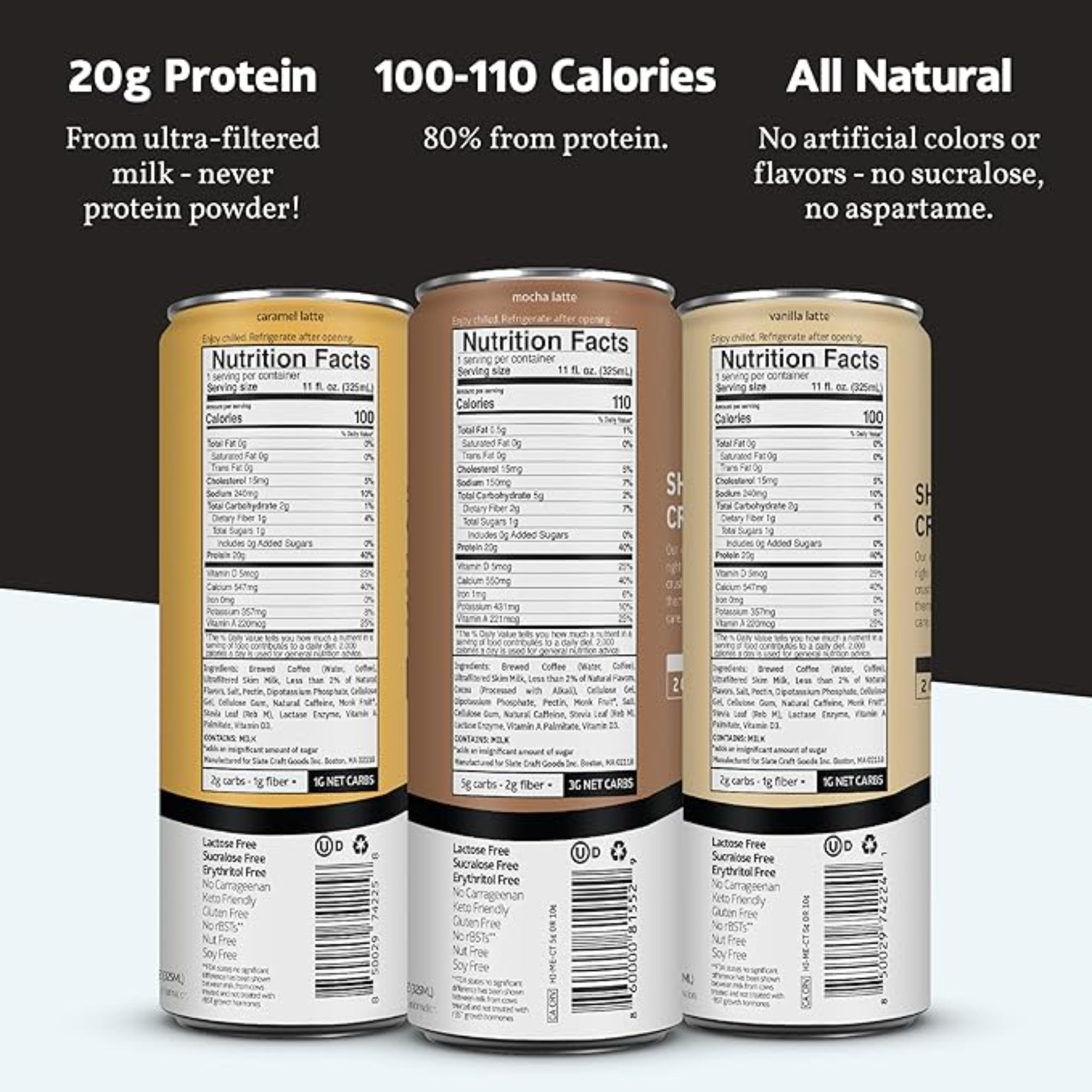 Slate Milk - High Protein Iced Coffee 11 fl oz 12 Cans