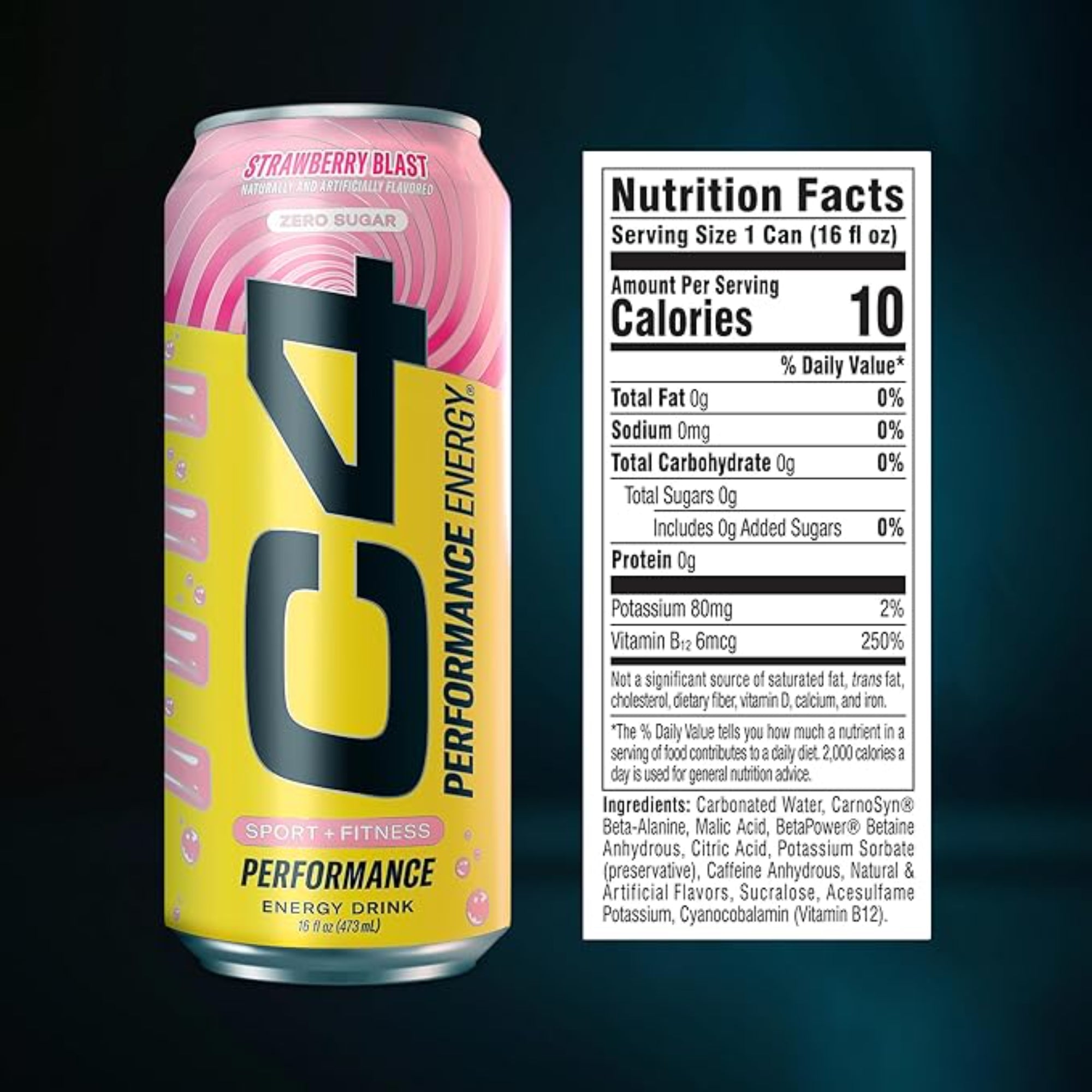 Cellucor C4 Performance Energy Drink 16 Fl Oz (12 Pack)
