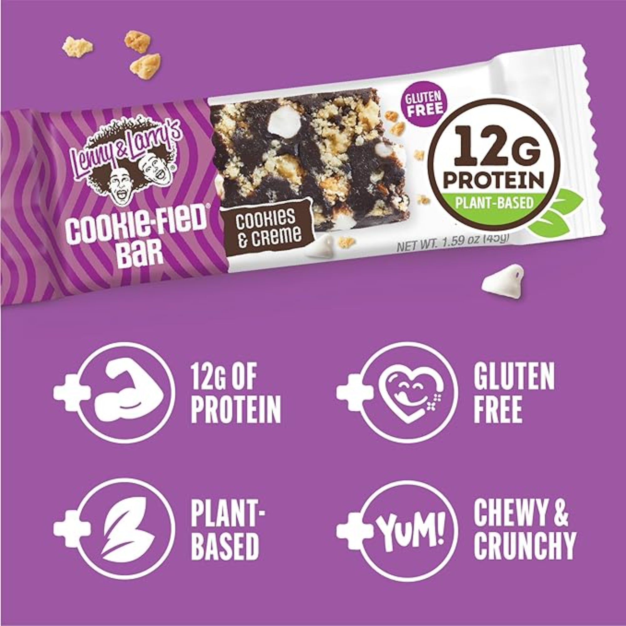 Lenny & Larry's Cookie-fied Protein Bar Cookies & Creme