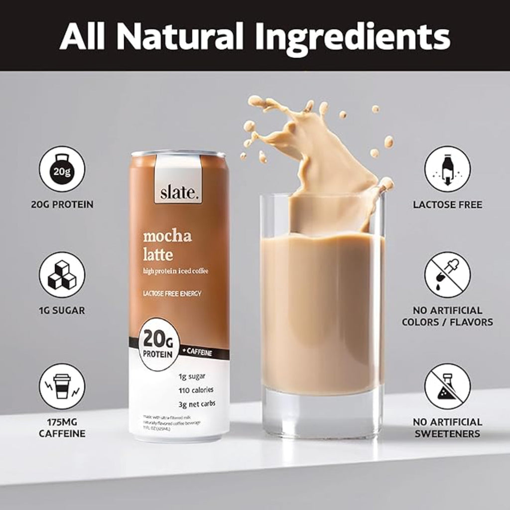 Slate Milk - High Protein Iced Coffee 11 fl oz 12 Cans