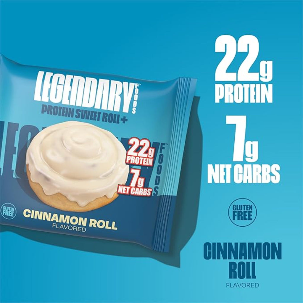 Legendary Foods Cinnamon Roll Protien Bars 10-Pack