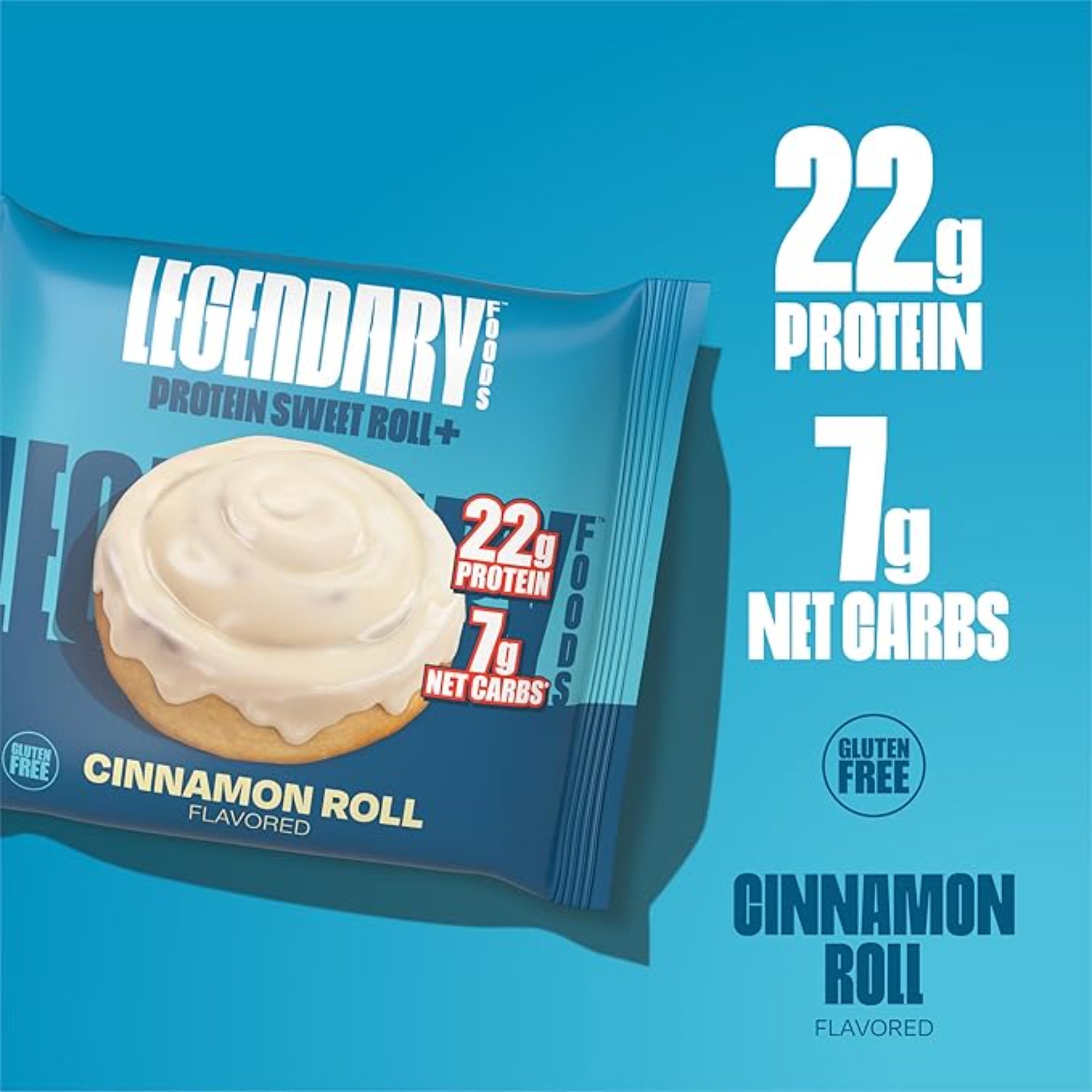 Legendary Foods Cinnamon Roll Protien Bars 10-Pack