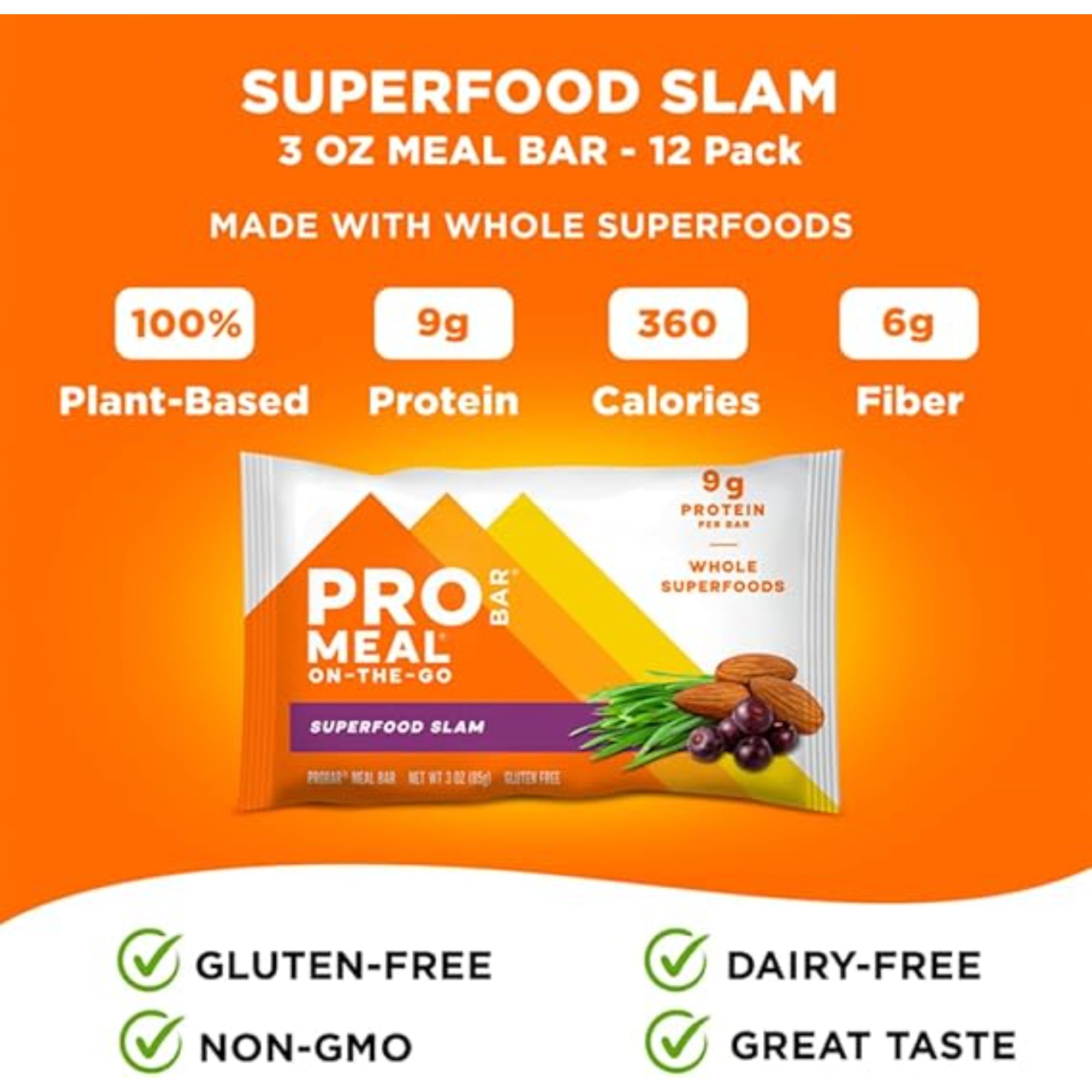 PROBAR - MEAL Bar, Superfood Slam (12 Count)