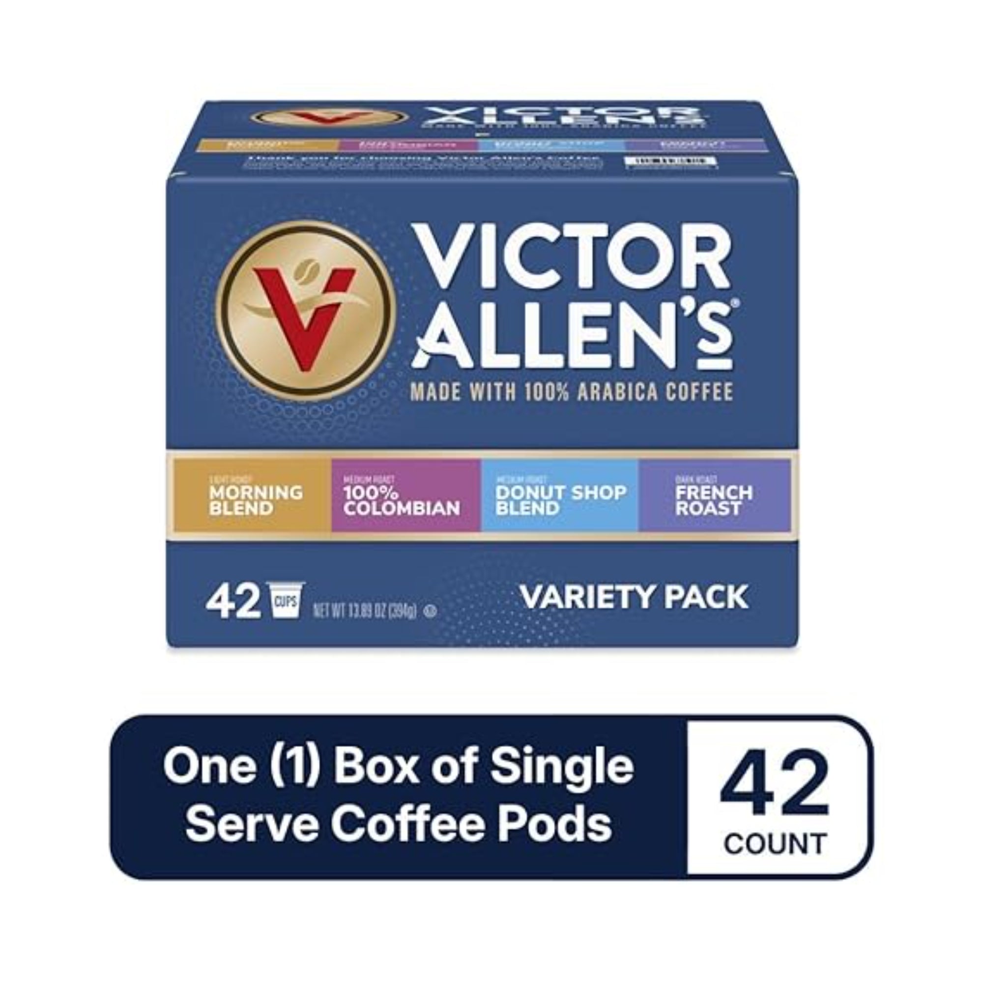 Victor Allen's Coffee Variety Pack Morning Blend, 42 Count