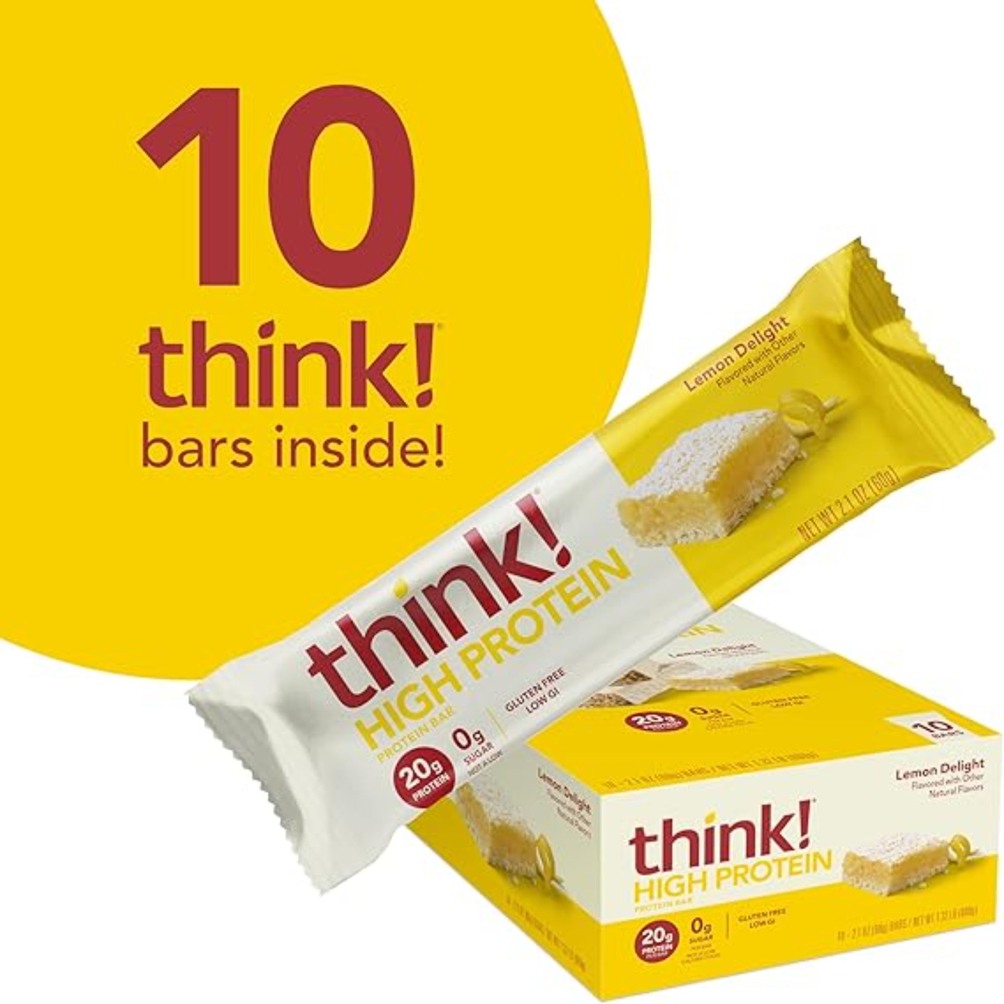 think! Protein Bars Lemon Delight 10 Count