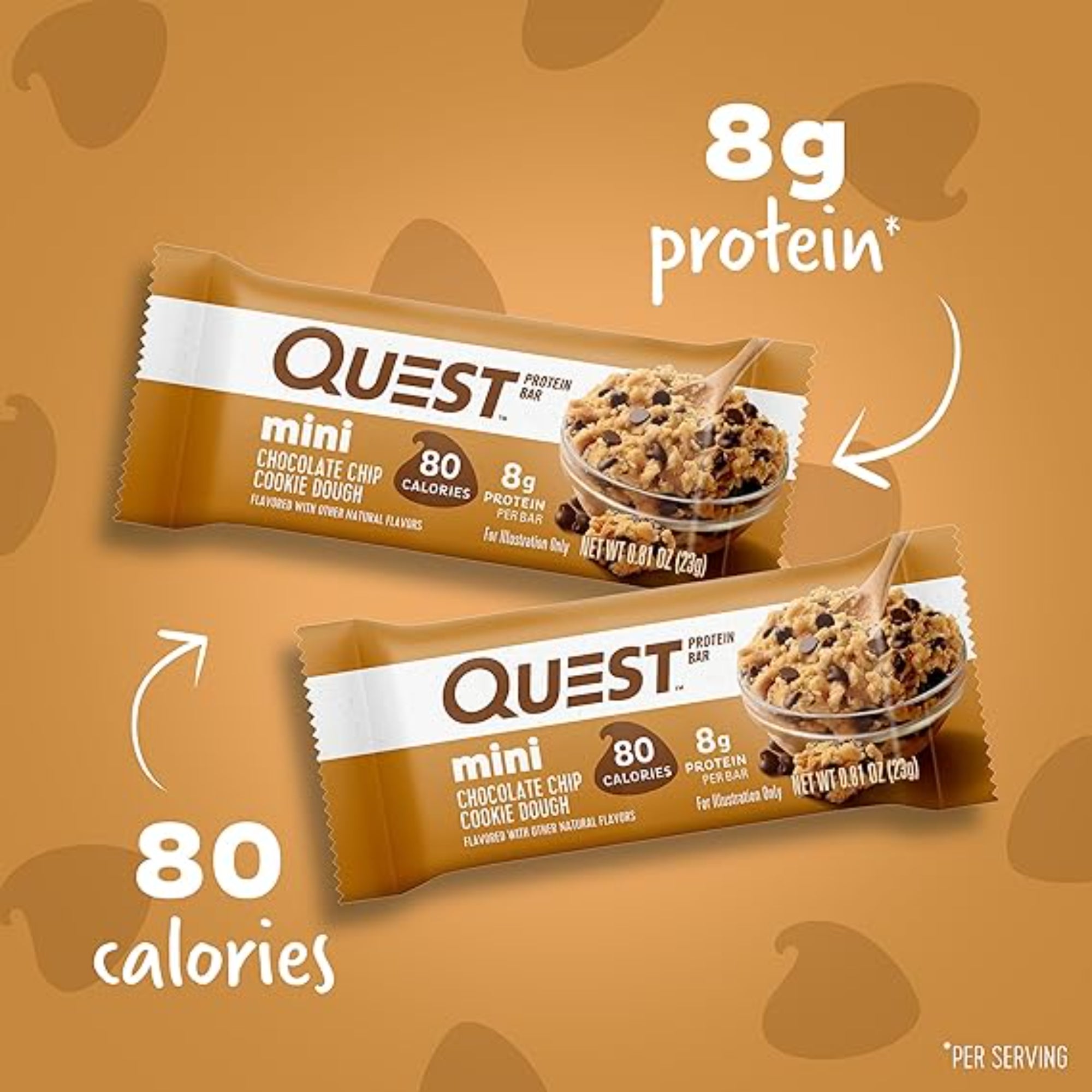 Quest Nutrition Mini Chocolate Chip Cookie Dough Protein Bars 14 Count