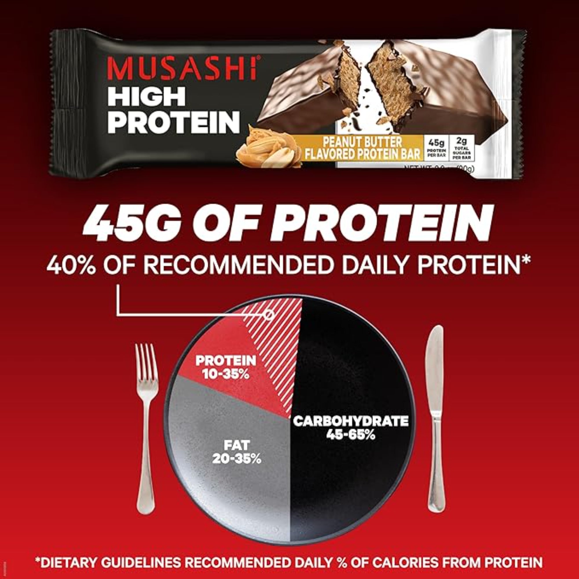 MUSASHI High Protein Bar 12 Pack