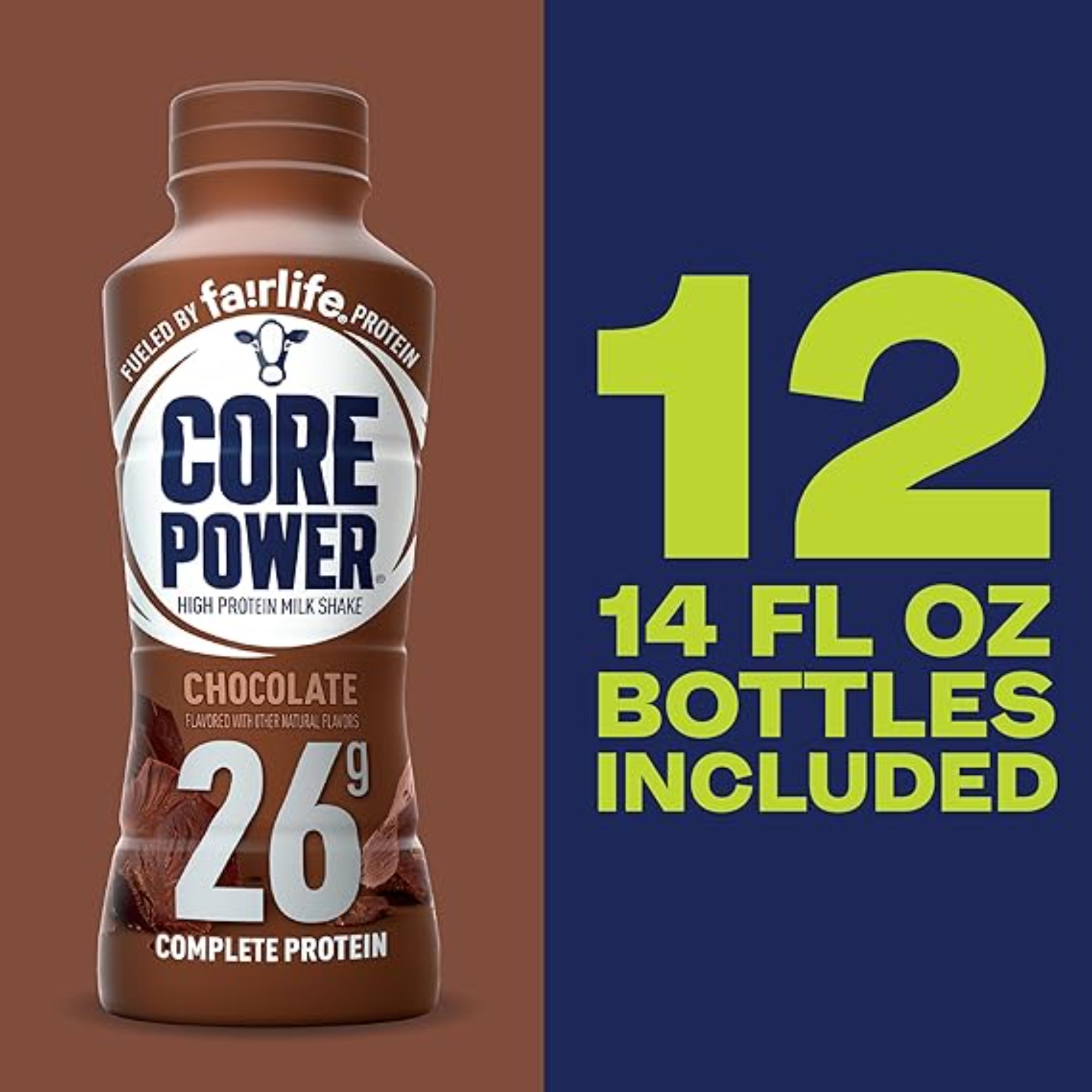 Core Power Protein Shake, Chocolate 12 Pack