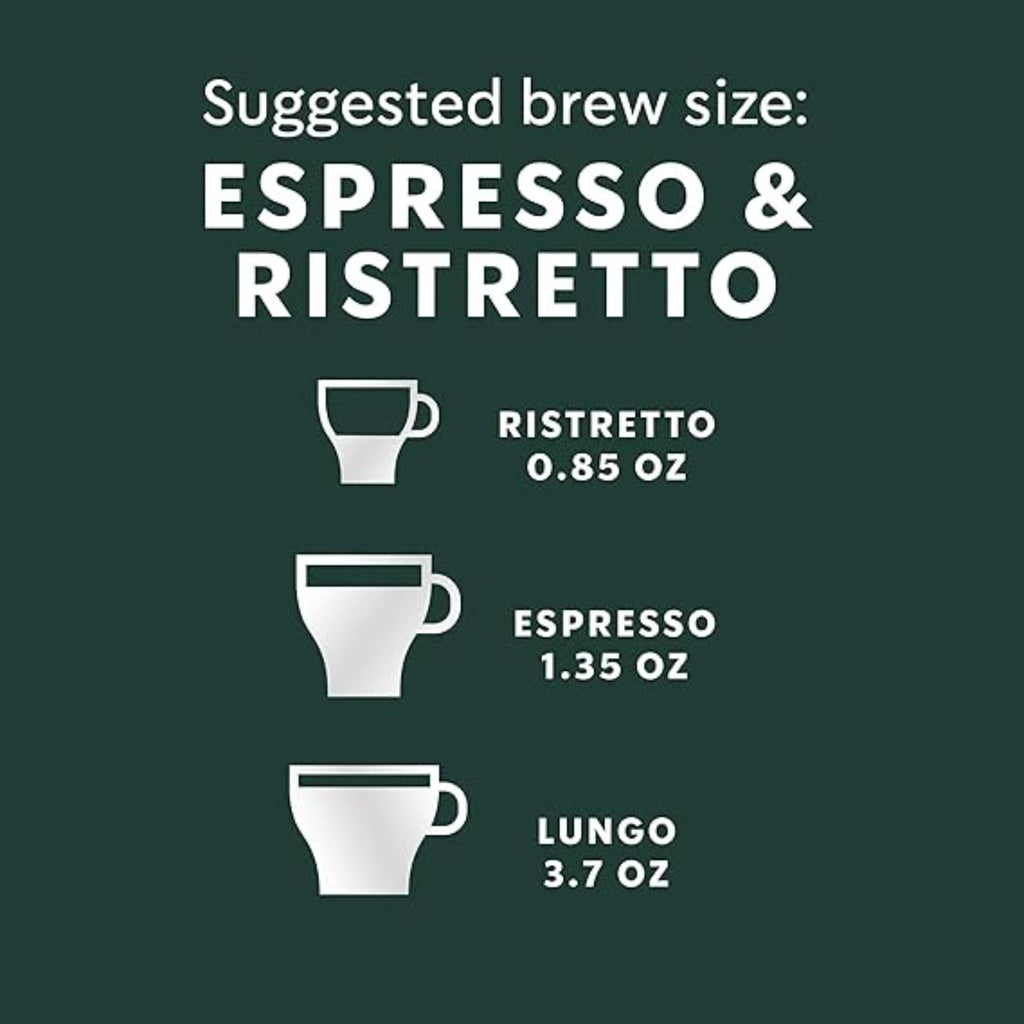 Starbucks by Nespresso Original Line Dark Roast Espresso, 50-count Espresso Pods