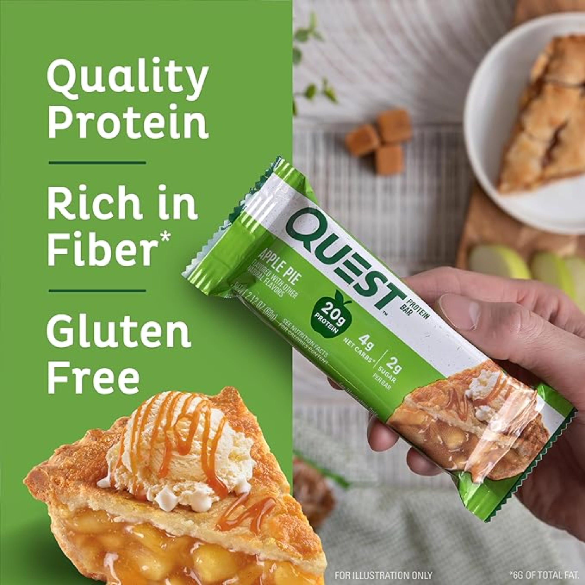 Quest Nutrition Apple Pie Protein Bar 12 Count