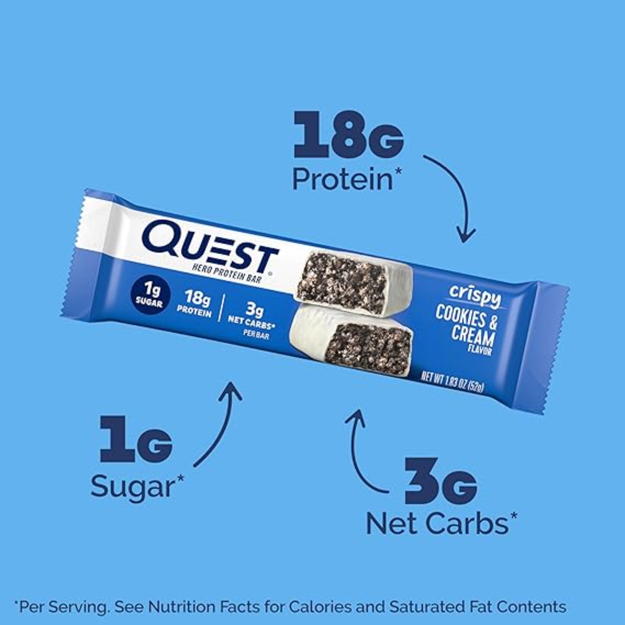 Quest Nutrition Crispy Cookies & Cream 12 Count