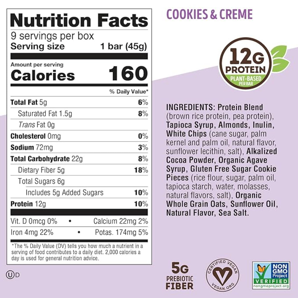 Lenny & Larry's Cookie-fied Protein Bar Cookies & Creme